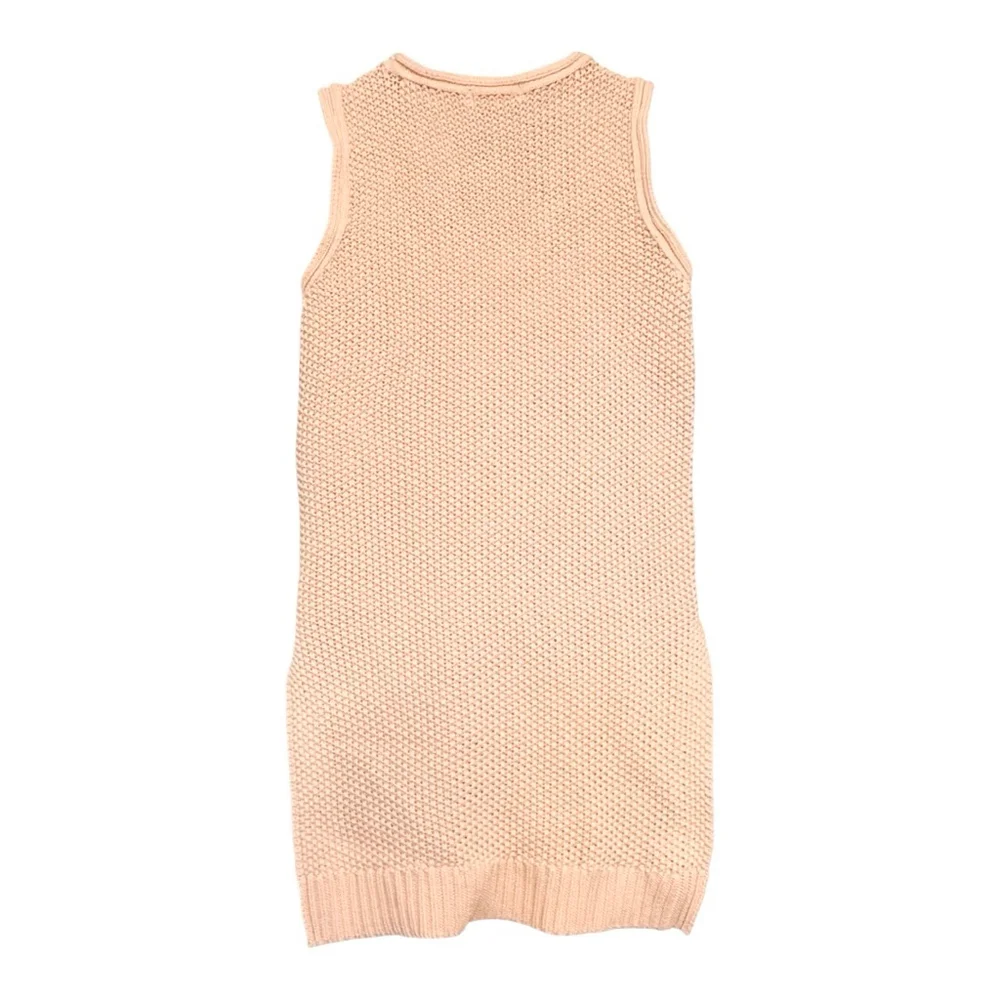 Women's VENUS Pink Cable Knit Sleeveless Crew Neck Sweater S - Picture 3 of 14